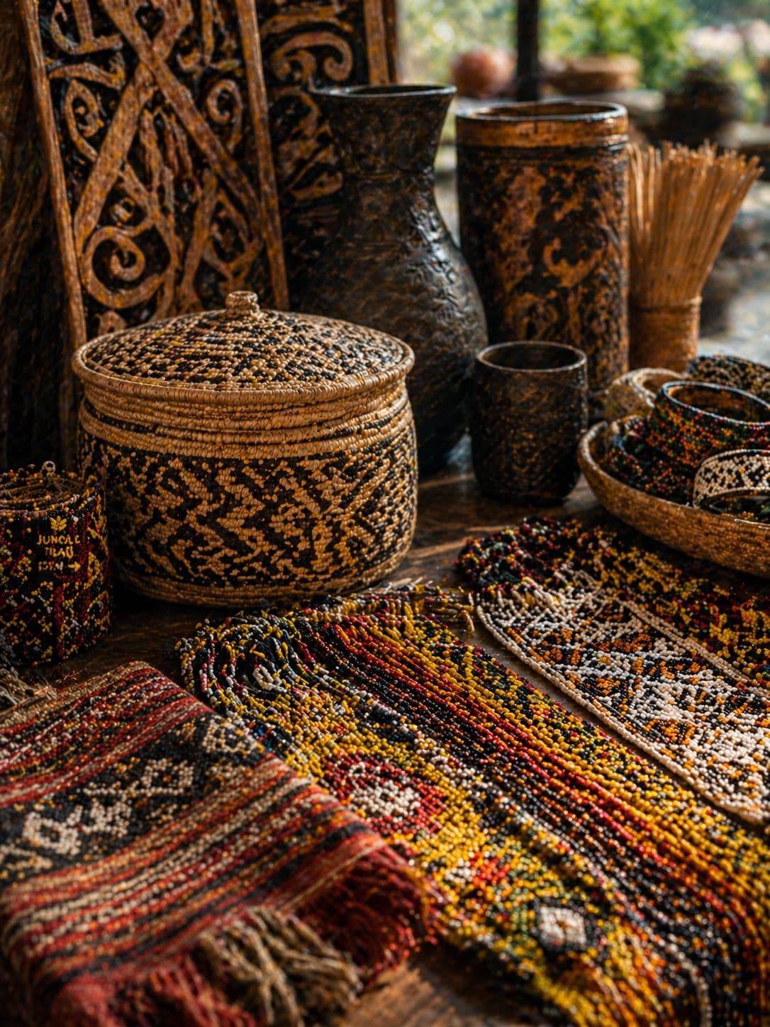 Indigenous Sarawakian crafts and textiles